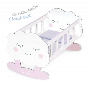 Кроватка-качалка для куклы с аксессуарами серии Мартин, 49 см. (DeCuevas, 55129)